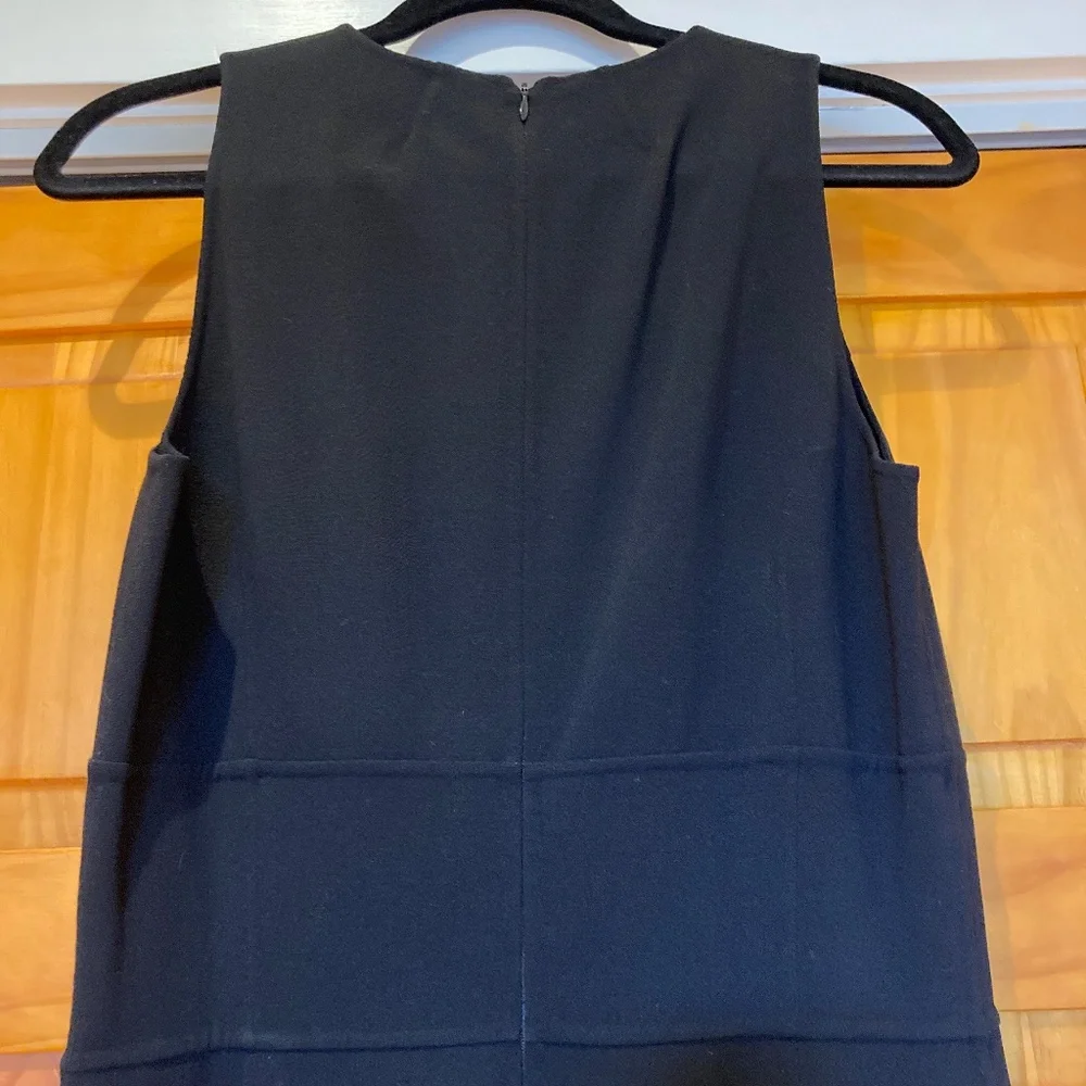 Michael Kors Italian Made Black Stretch Sleeveless Sheath Dress Size 12